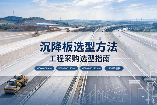 喀喇沁旗沉降板选择方法