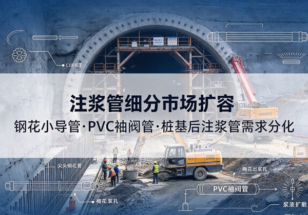 喀喇沁旗注浆管细分市场扩容，隧道钢花小导管、PVC 袖阀管、桩基后注浆管需求分化